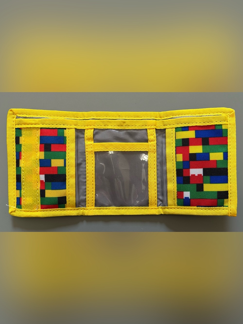 LEGO Kids Yellow Multi-Color Brick Pattern Wallet - Picture 2 of 3